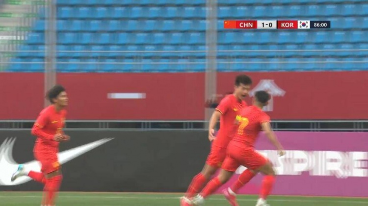 U22國足1-0韓國全場數(shù)據(jù)：控球率49%落后韓國，10射7正領(lǐng)先對手
