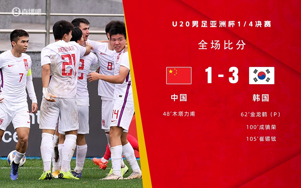 復(fù)仇！U22國足絕殺復(fù)仇韓國，2年前U20亞洲杯加時憾負(fù)無緣世青賽
