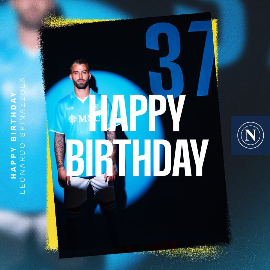 生日快樂！那不勒斯官方發(fā)文慶祝斯皮納佐拉32歲生日