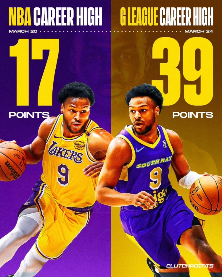 在進步！布朗尼一周內先后創(chuàng)下個人NBA和G聯(lián)盟單場得分新紀錄