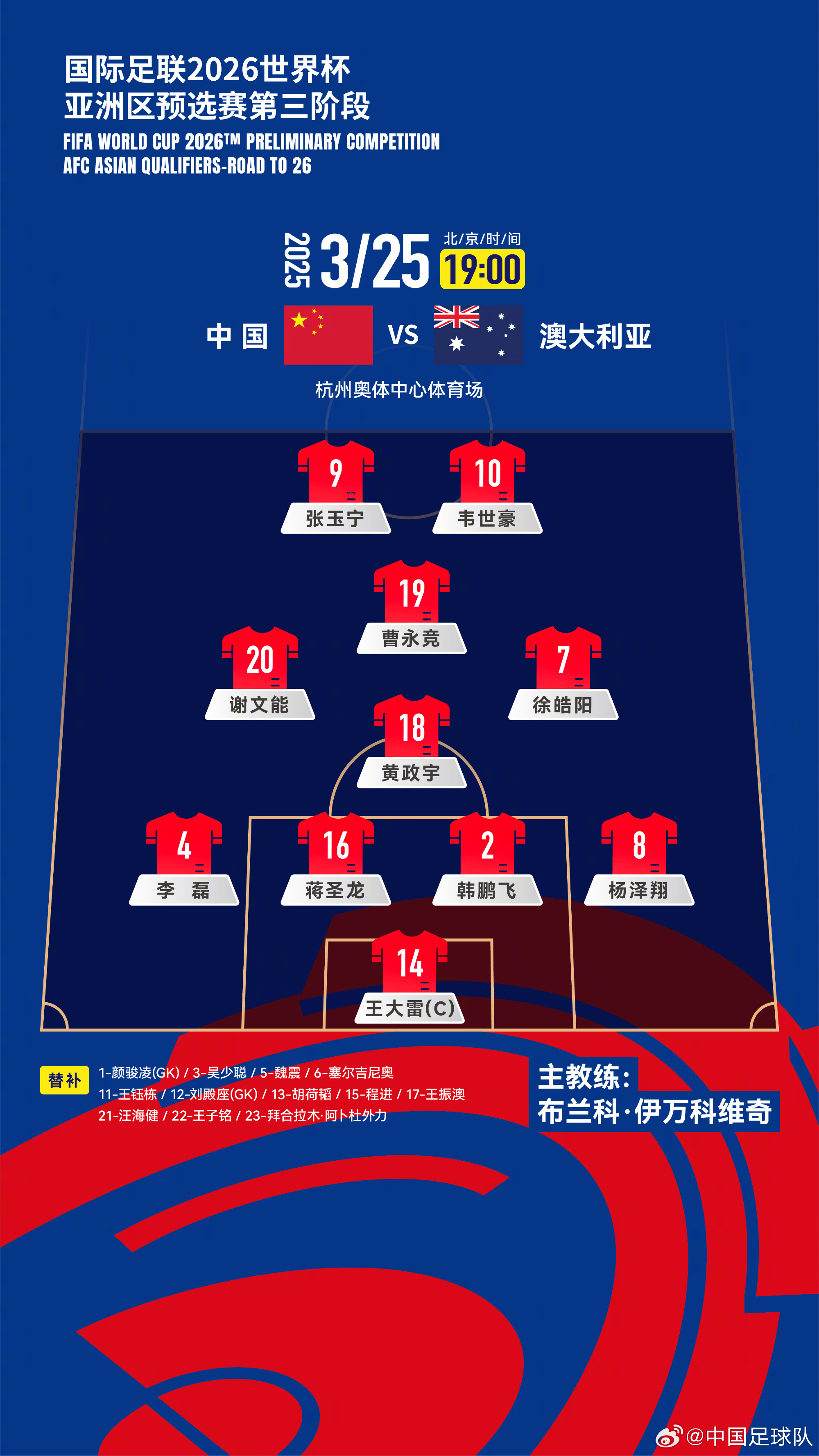 遭伊萬詬??！國(guó)足首發(fā)11人聯(lián)賽出場(chǎng)：僅4人鐵主力，楊澤翔0出場(chǎng)