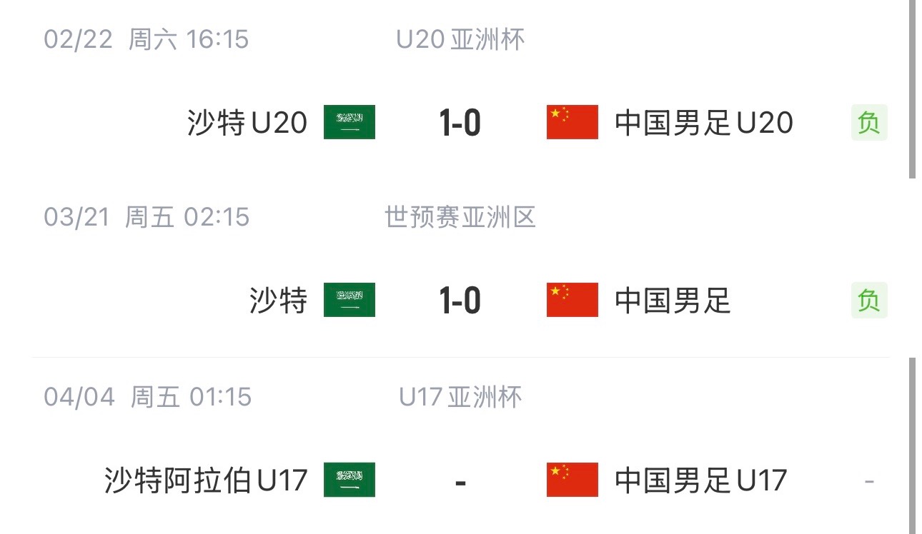 國(guó)字號(hào)三遇沙特！國(guó)少U17亞洲杯首戰(zhàn)對(duì)陣沙特，此前國(guó)足&國(guó)青均負(fù)